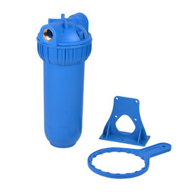 Logement bleu de filtre d'eau de couleur avec la fiabilité élevée de parenthèse/clé