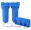 Filtre d'eau bleu de maison de couleur, 10&quot; sous le système pp de filtre d'eau d'évier matériel